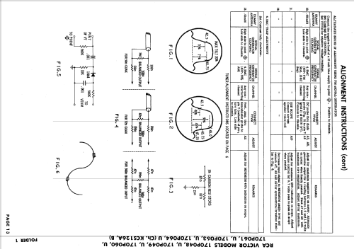 170P048, 107P049, 170P060 Ch= KCS126A; RCA RCA Victor Co. (ID = 619393) Televisore