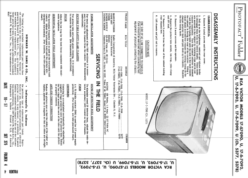 17-S-7093U Ch= 5378; RCA RCA Victor Co. (ID = 2454860) Televisore