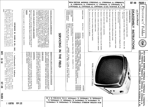 17PT9042 Ch= KCS118A; RCA RCA Victor Co. (ID = 860126) Televisión