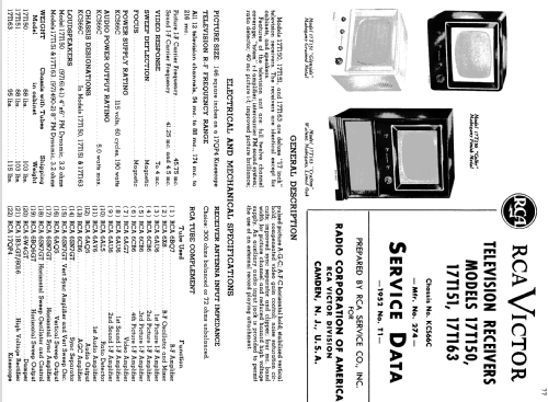 17T150 'Colby' Ch= KCS66C; RCA RCA Victor Co. (ID = 1238484) Television