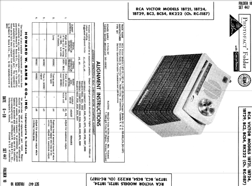 1-BT-21 Ch= RC-1187; RCA RCA Victor Co. (ID = 648606) Radio