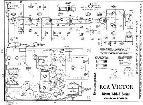 1-BT-3 RC-1187A; RCA RCA Victor Co. (ID = 60379) Radio