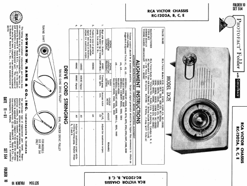 1-C-2EM 'The Timeflair' Ch= RC-1202E; RCA RCA Victor Co. (ID = 1488120) Radio