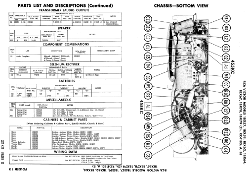 1BX67 Ch= RC-1183A; RCA RCA Victor Co. (ID = 749705) Radio