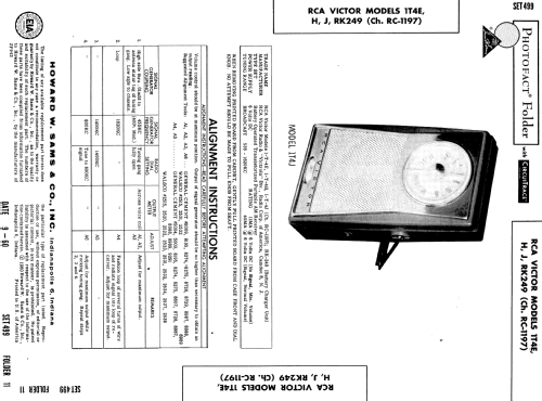 Deluxe Transistor 1T4H Ch= RC-1197; RCA RCA Victor Co. (ID = 581518) Radio