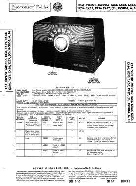 1X51 Ch= RC 1104A; RCA RCA Victor Co. (ID = 3066410) Radio