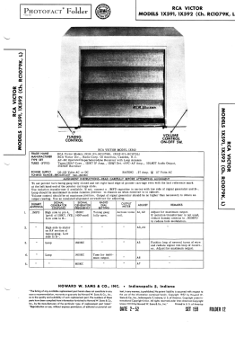 1X592 Ch= RC-1079L; RCA RCA Victor Co. (ID = 3019336) Radio