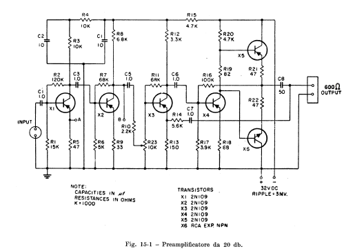 20 dB Preamplifier ; RCA RCA Victor Co. (ID = 2641854) Ampl/Mixer