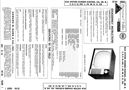 210K295, 210K296,210K297,210K299 Ch= KCS128AA; RCA RCA Victor Co. (ID = 627047) Television