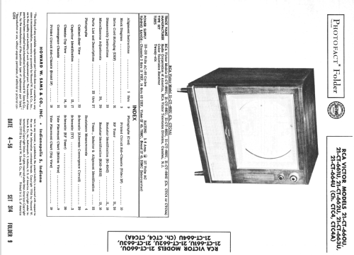 21-CT-660U Ch= CTC4A; RCA RCA Victor Co. (ID = 2175079) Televisión