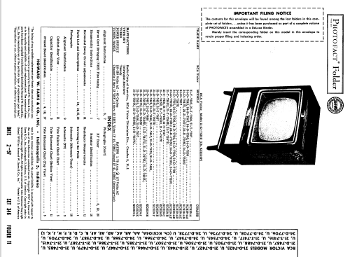 21-D-7425U Ch= KCS104F; RCA RCA Victor Co. (ID = 1828686) Television