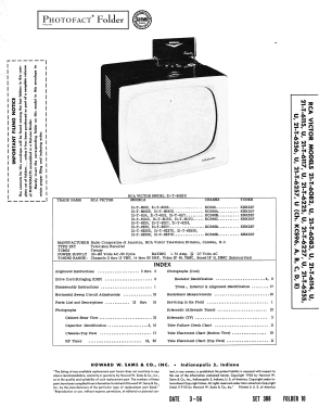 21-T-6117U Ch= KCS96C; RCA RCA Victor Co. (ID = 2749901) Télévision