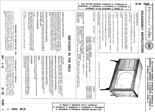 21DF8635 Ch= KCS108K & CTP5C; RCA RCA Victor Co. (ID = 837203) Television