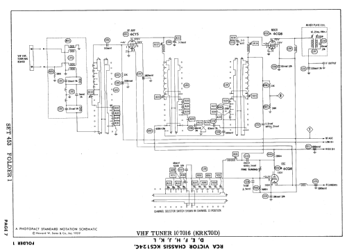 21T9122, 21T9125, 21T9127 Ch= KCS124H; RCA RCA Victor Co. (ID = 622445) Television