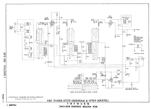 21T9122, 21T9125, 21T9127 Ch= KCS124H; RCA RCA Victor Co. (ID = 622449) Television