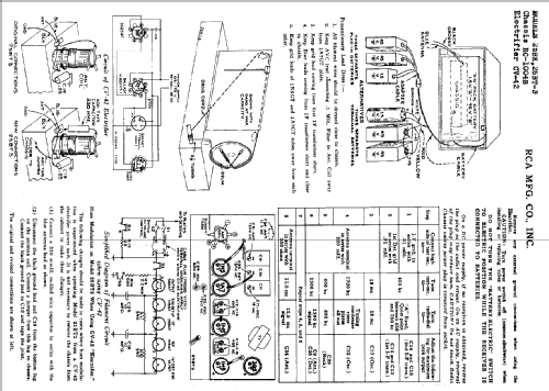 25BT-3 Ch= RC-1004-B Radio RCA RCA Victor Co. Inc.; New York NY ...