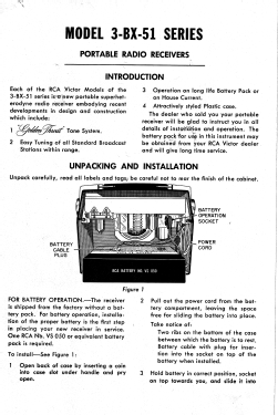 3-BX-51 Ch= RC-1126; RCA RCA Victor Co. (ID = 3083354) Radio