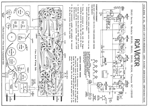 3RA34 Ch= RC-1202AH; RCA RCA Victor Co. (ID = 174485) Radio