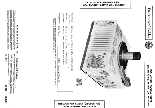 45-EY-15 Ch= RS-132H; RCA RCA Victor Co. (ID = 1964523) R-Player