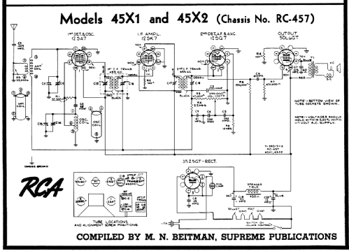 45X2 Ch= RC-457; RCA RCA Victor Co. (ID = 60210) Radio