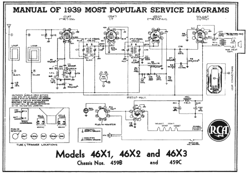 46X1 Ch= RC-459-B; RCA RCA Victor Co. (ID = 203722) Radio