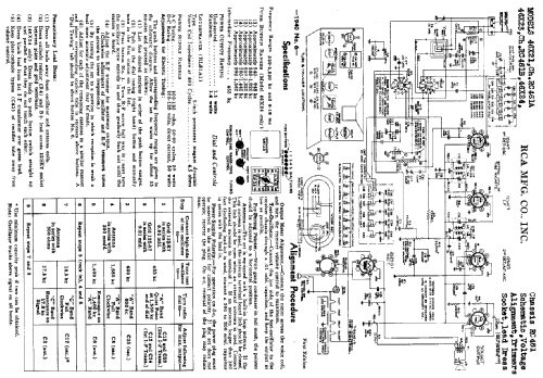 46X24 Ch= RC461; RCA RCA Victor Co. (ID = 978848) Radio