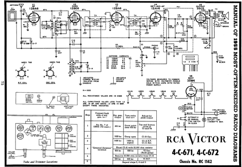 4-C-671 Ch=RC 1142; RCA RCA Victor Co. (ID = 121158) Radio