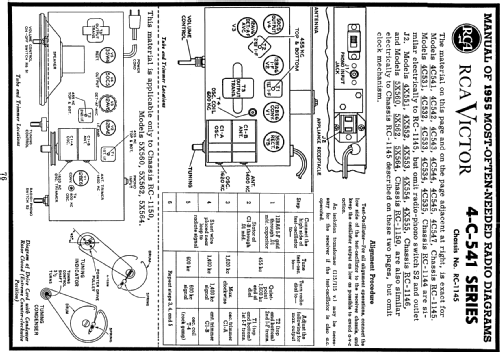 4C545 Ch= RC-1145; RCA RCA Victor Co. (ID = 121144) Radio