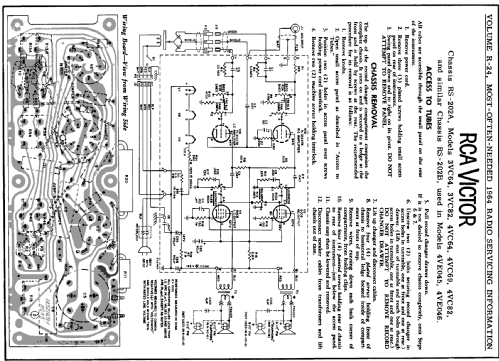 4VC69 Ch= RS-202A; RCA RCA Victor Co. (ID = 181761) R-Player