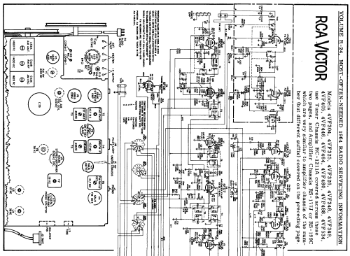 4VF326 Ch= RC-1211A + RS-199C / RS-177J; RCA RCA Victor Co. (ID = 182639) Radio