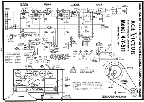 4Y511 Ch=RC-1134; RCA RCA Victor Co. (ID = 121222) Radio