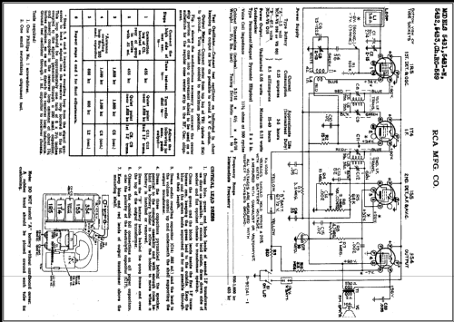 54B1 Ch= RC-589; RCA RCA Victor Co. (ID = 477964) Radio