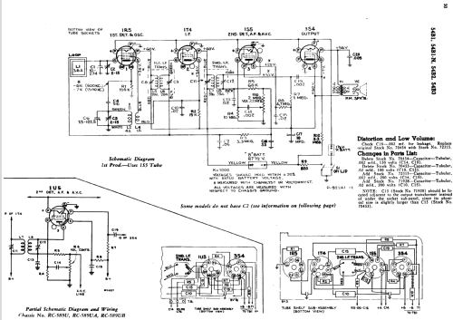 54B1 Ch= RC-589U; RCA RCA Victor Co. (ID = 1110078) Radio