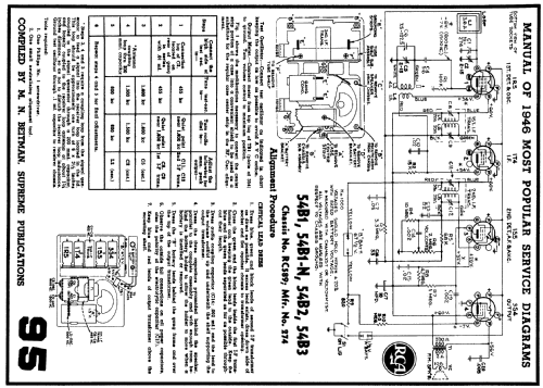 54B2 Ch= RC-589; RCA RCA Victor Co. (ID = 477982) Radio