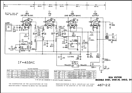 54B2 Ch= RC-589; RCA RCA Victor Co. (ID = 477988) Radio