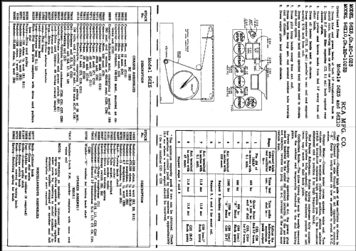 56X10 Ch= RC-1023B; RCA RCA Victor Co. (ID = 478328) Radio