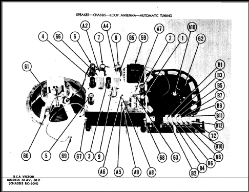 58AV Ch= RC-604; RCA RCA Victor Co. (ID = 478371) Radio