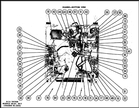 58AV Ch= RC-604; RCA RCA Victor Co. (ID = 478372) Radio