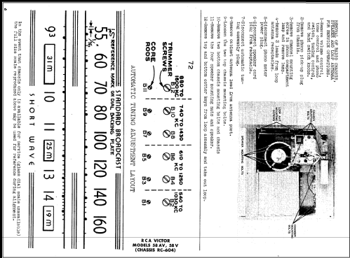 58AV Ch= RC-604; RCA RCA Victor Co. (ID = 478374) Radio