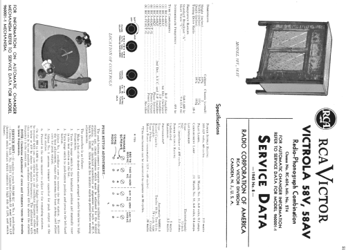 58AV Ch= RC-604; RCA RCA Victor Co. (ID = 1107392) Radio