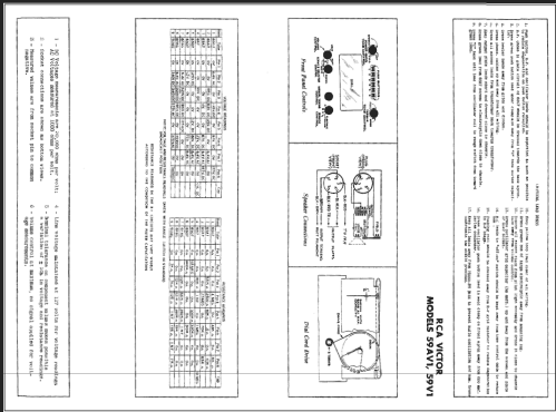 59AV1 Ch= RC-605; RCA RCA Victor Co. (ID = 478603) Radio
