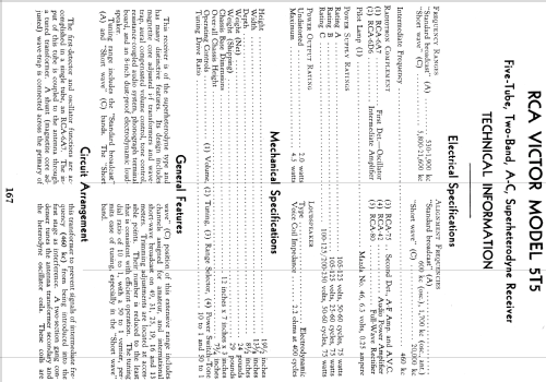 5T5 ; RCA RCA Victor Co. (ID = 957745) Radio