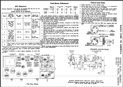 610V1 Ch= RC-610C; RCA RCA Victor Co. (ID = 301251) Radio