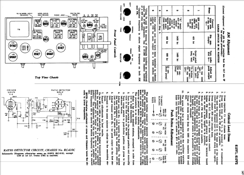 610V1 Ch= RC-610C; RCA RCA Victor Co. (ID = 1109156) Radio