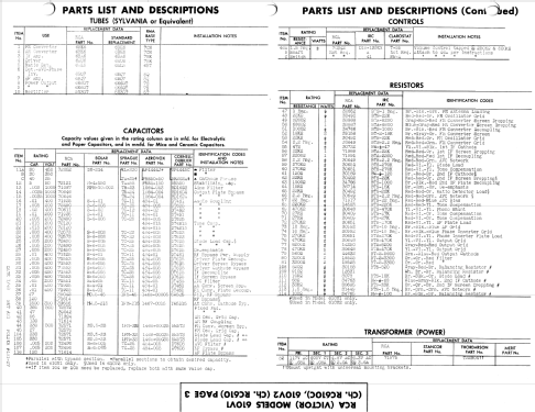 610V1 Ch= RC-610C; RCA RCA Victor Co. (ID = 936263) Radio