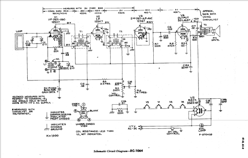 61-9 Ch= RC-1064; RCA RCA Victor Co. (ID = 175924) Radio