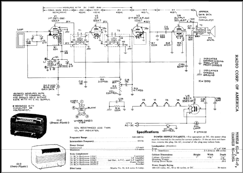 61-9 Ch= RC-1064; RCA RCA Victor Co. (ID = 357676) Radio