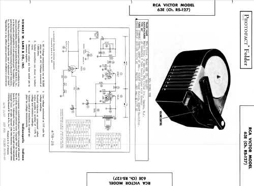 63E Ch=RS-127; RCA RCA Victor Co. (ID = 495672) R-Player