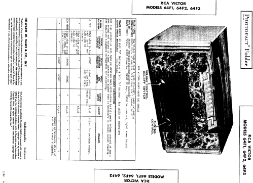 64F1 Ch= RC-1037; RCA RCA Victor Co. (ID = 478853) Radio