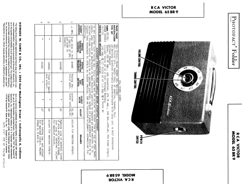 65BR9 Ch= RC1045; RCA RCA Victor Co. (ID = 879421) Radio